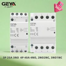 VERKAUF GEYA 3P 25A Contator 4P 40A 4NO oder 2NC2NO oder 3NO1NC 220V/230V 50/60HZ DIN-Schiene Haushalts-AC-Modularschütz