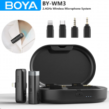 BOYA BY-WM3 Wireless Lavalier Ansteckmikrofon für iPhone Android DSLR Kamera Laptop Computer Gaming Youtube Aufnahme Streaming