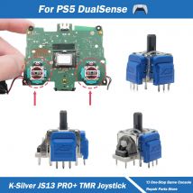 2/10pcs K-Silver JS13 Pro+ TMR Joystick for PS5 DualSense Replacement 3D Analog ThumbStick Rocker TMR Electromagnetic Joystick