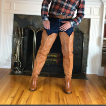 Braune Oberschenkelhohe Stiefel mit klobigem Absatz, runde Zehenschuhe für Frauen, Stilettos, High Heels, sexy Partyschuhe, 2024, Zapatos Para Mujere
