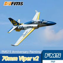 FMS 70mm Ducted Fan EDF Jet Viper V2 Model RC Airplane Remote Control Electric Aircraft Model Assembled Foam Machine Fixed Wing