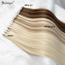 tape in human hair extensions black women 613 tape in 50g double drawn human hair extensions