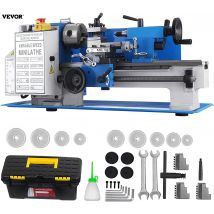 VEVOR MetalMiniLathe, 550W Mini Tokarka do Metalu, Precyzyjne Narzędzie, Maszyna do Obróbki Metalu, Narzędzie DIY do Domu, Szybkie Frezowanie, Tokarstwo Metalowe