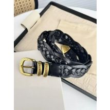 Unisex High Quality CowhideLuxury Goods Designer Men's Woman ceinture 2024 Pattern Needle Buckle Belt With Use Hand Wovens 3cmf