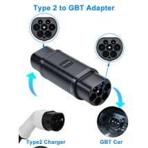 Type2 to GBT Adapter 7.2kW/22kW Compatible with Type 2 Charger for Electric Cars with Chinese GB/T Charging Socket