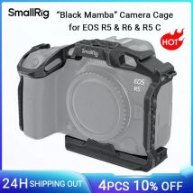 SmallRig Camera Cage for Canon EOS R5/EOS R5 C /EOS R6 Mirrorless Camera EOS R5 /R5 C /R6 Aluminum Alloy “Black Mamba” Full Cage
