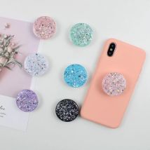 Supporto per telefono con glitter rotondo Supporto per anello Supporto universale per impugnatura per dito per telefono cellulare è adatto a tutti i supporti per telefoni cellulari