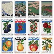 KSUMRET Champion Plum Willow Tree Canvas Wall Art Print Poster Two Pears Sweet Kisses Decorative Painting Modern Home Decor Gitf