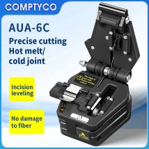 Nero AUA-6C Mannaia per fibra ad alta precisione FTTH Hot Melt Connessione a freddo Cavo in fibra ottica Coltello da taglio Strumenti 16 Lama frontale