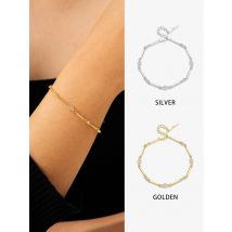 ANDYWEN Tenniskette aus 925er-Sterlingsilber mit Marquise-Schliff, CZ-Zirkon-Perlen für Damen, luxuriöser edler Schmuck mit 20–25 Kristallen