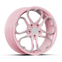 Forged Heart Wheels and Rims in Pink Black Chrome for Honda CivicLove Inspired Designs , 17“18”19“20”21“22”23 Inches