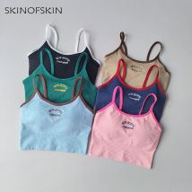 Colour Blocking kleiner Hosenträger Sport-BH für Frauen Fixed Cup Fitness-BH Lauf-BH Beschleunigung, Trocken training Yoga Oberbekleidung