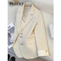 Blazer Donna Moda coreana Primavera Autunno Nuovo abito in tinta unita Giacca per il tempo libero Temperamento Senso senior del vestito da donna Streetwear