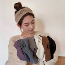 Koreanischen Stil Breite Kreuz Stirnbänder für Frau Solide Haarband Elastische Sport Yoga Kopfbedeckungen Mädchen Haarband Haar Zubehör Neue