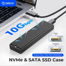 ORICO M2 SSD-Gehäuse NVMe USB Typ C Gen2 10 Gbit/s PCIe SSD-Gehäuse M2 SATA NGFF 5 Gbit/s M.2 NVME-Gehäuse Festplattenbox M.2 SSD-Gehäuse