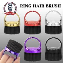 Anello nero Collo Spolverino Barbiere Rimuovi spazzola per capelli sciolti Spazzola per tagliare i capelli Spazzola morbida per la pulizia dei capelli Strumenti per parrucchieri