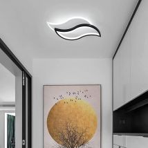 Plafoniera moderna a LED, lampada da soffitto a LED 30W 3300LM a forma di foglia bianco freddo 6500K, plafoniera a LED in acrilico per camera da letto