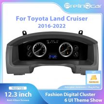 Cruscotto digitale Prelingcar per Toyota Land Cruiser 2016-2022 anni tachimetro pannello Lcd per auto Cockpit virtuale