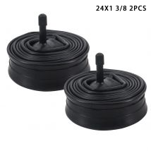 2pc 24x1 3/8 Camera d'aria in gomma butilica per bicicletta leggera 24 pollici 32mm valvola americana bici da strada 24x1 3/8 telecamera interna per bici MTB