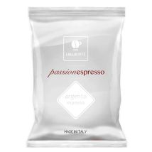 Lollo Caffè Passione Espresso, Miscela Argento - 100 Capsule - Compatibili con le Macchine ad uso domestico Nespresso*