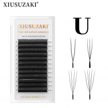 XIUSUZAKI a forma di U YY 3D 4D 5D Estensioni delle ciglia Nuovo stile U Estensione delle ciglia Visone Premade Volume Ventole Ciglia finte individuali
