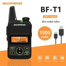 Baofeng Mini Walkie Talkie BF-T1 UHF 400-470MHz portatile 5W bidirezionale Radio1500mAh 20CH