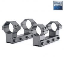 Shooin Scope Ringhalterung mit Schwalbenschwanz 11 mm Schienenmontagebasis für 1 Zoll 30 mm Rohr Zielfernrohr M5006M6488