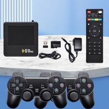 G11 Pro Video Game Box Built in 10000+ Retro Games Retro Home Console Plug and Play with 2.4G Wireless Dual Controllers