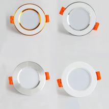 Faretto da incasso a LED 220V dimmerabile Tre colori dimmerabili 5W 7W 9W 12W 15W Faretto da incasso a soffitto a LED Lampada bianca calda fredda