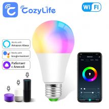 Cozylife Smart LED Bulb Light E27 18W 15W 12W WiFi Dimmable Light AC85-265V Works With Google Home Alexa For Bedroom Living Room