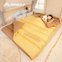 BSWOLF 2-Personen-Camping-Schlafsack für vier Jahreszeiten, tragbarer Winterschlafsack für Outdoor-Camp-Reisen, Wandern