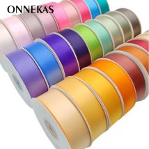 (45-84) 1" 25mm Double Sided Satin Ribbon/Double Faced Satin Ribbons for Crafts/Satin Ribbon for Wedding/Sewing/Bows Making