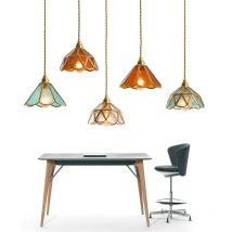 Küchen insel Pendel leuchte bunte Glas Hängelampe Kronleuchter Decke Aufhängung Loft Wohnzimmer Esszimmer Lichter Hotel Shop