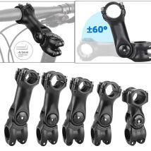 Verstellbarer Fahrradlenkervorbau, variabler 60-Grad-Winkel, Aluminiumlegierung, Fahrradlenker-Riser, Rennrad, Vorderradgabel-Vorbau-Adapter