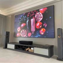 150 Zoll ALR UST Projektorleinwand 16:9 Umgebungslicht abweisendes T-Prisma-Bildschirm mit festem Rahmen für Epson Ls800 UST-Projektor 4K 3D