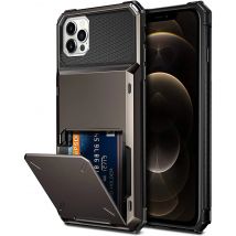 Phone Case For iPhone 16 Pro 15 Pro 14 1311 12 Pro Max XR X XS Max 7 8 Plus Wallet 4-Card Slot Credit Card Holder Cover Funda