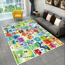 ABC Cartoon Alphabet Kinder kriechen Kinderspiel zimmer frühen Bildungs bereich Teppich, Teppich für Wohnzimmer Schlafzimmer Sofa, rutsch feste Matte