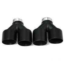 Matte Edelstahl Auto Schalldämpfer Auspuff Tip System Universal Auspuff Spitze Quad Y Typ Für VW GTI MK7 Golf 7, Für BMW F10 Düse