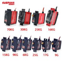 SURPASS Hobby 1/10 Hochgeschwindigkeits-Metallgetriebe Mini-Servomotor 9 g 15 kg 20 kg 25 kg 30 kg Servo für RC 1/8 1/12 1/10 RC-Car