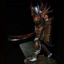1/24 Vampir-Zombie-Jäger, 75 mm, Resin-Modellfigur, GK, Fantasy-Thema, unmontierter und unbemalter Bausatz