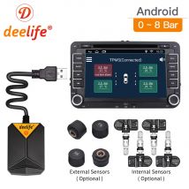 Deelife TPMS z systemem Android System monitorowania ciśnienia w oponach opony zapasowe wewnętrznego