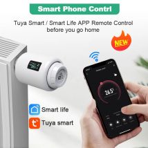 Tuya Smart Home Wifi Thermostat Heizkörper Antrieb Ventil TRV Thermostat Programmierbare Temperatur Controller Alexa Google Hause
