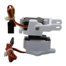 1Set Dual Servo Gimbal Halterung 3D Gedruckt Kamera Pan/Tilt Ständer mit 2PCS Metall Lenkgetriebe für Fixed Wing Flugzeug FPV Drone