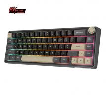Tastiera Meccanica Royal Kludge RK R65 Portoghese Brasiliano, Cablata, Hot-swappable, 66 Tasti, 65% RGB Retroilluminata per Gamer