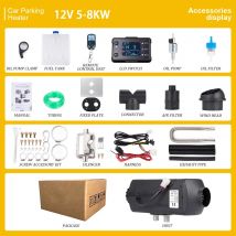 5/8kw Auto Heizung Diesel Lufter hitzer 12V mit Schall dämpfer Fernbedienung LKW Boot Bus RV Anhänger Luft Diesel Standheizung