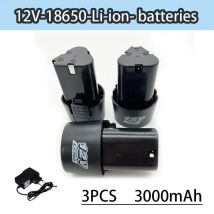 Batteria premium per cacciavite/trapano 12V 4,0Ah per smerigliatrici angolari DKCD e avvitatori a percussione Batteria agli ioni di litio + caricabatterie