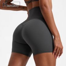 Ropa de Yoga de tela súper suave, pantalones cortos de gimnasio con realce, mallas deportivas de cintura alta para mujer, pantalones cortos de entrenamiento de alta calidad para ciclismo
