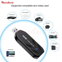 Ezcap331 HDMI To USB 3.0 Video Capture Card 4K 30fps 1080P 120hz HDMI Grabber Recorder For Live Streaming PS4 Game DVD DSLR Cam