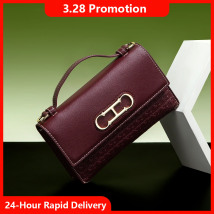 CH bolso cruzado de marca para mujer, bolso de mano compacto y elegante de cuero con estampado de letras, bolso de mano exquisito a la moda para mujer