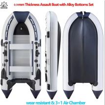 0,9 mm dickes Angriffsboot mit Legierungsböden-Set für River Lake 0,9 mm Schlauchboot mit V-förmigen Kielen 3+1 Luftkammer
